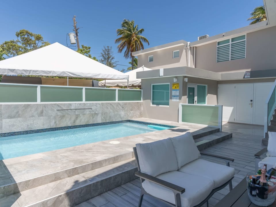 Shared patio area