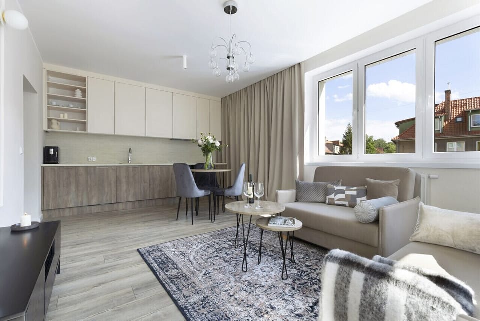 Comfort Apartment | Private kitchen | Fridge, stovetop, dishwasher, electric kettle