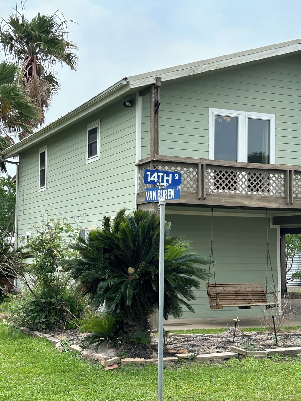 The house is located at 14th and Van Buren.