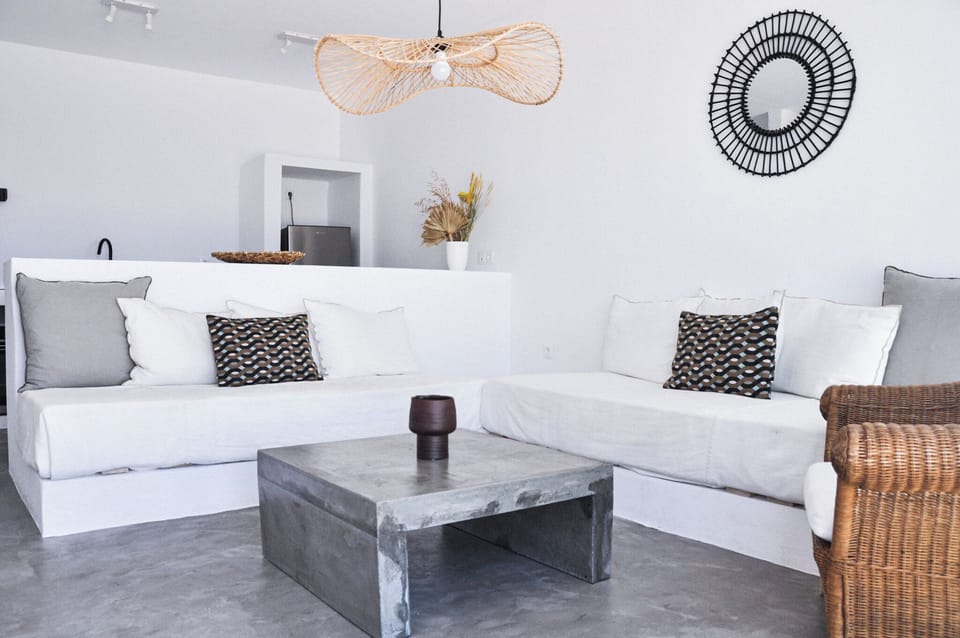 Living room with two sofa beds