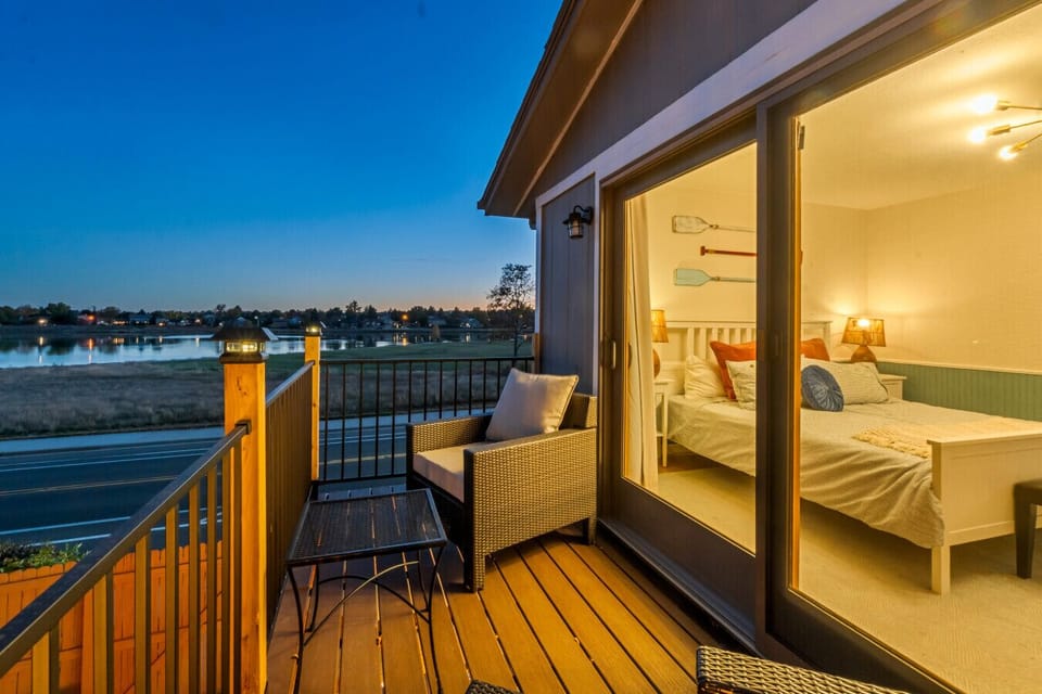 Primary Bedroom New Balcony with View of Lake!