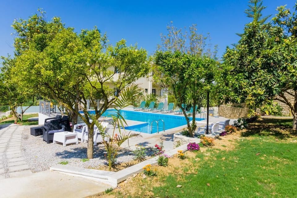 A tranquil escape in the garden of the property
