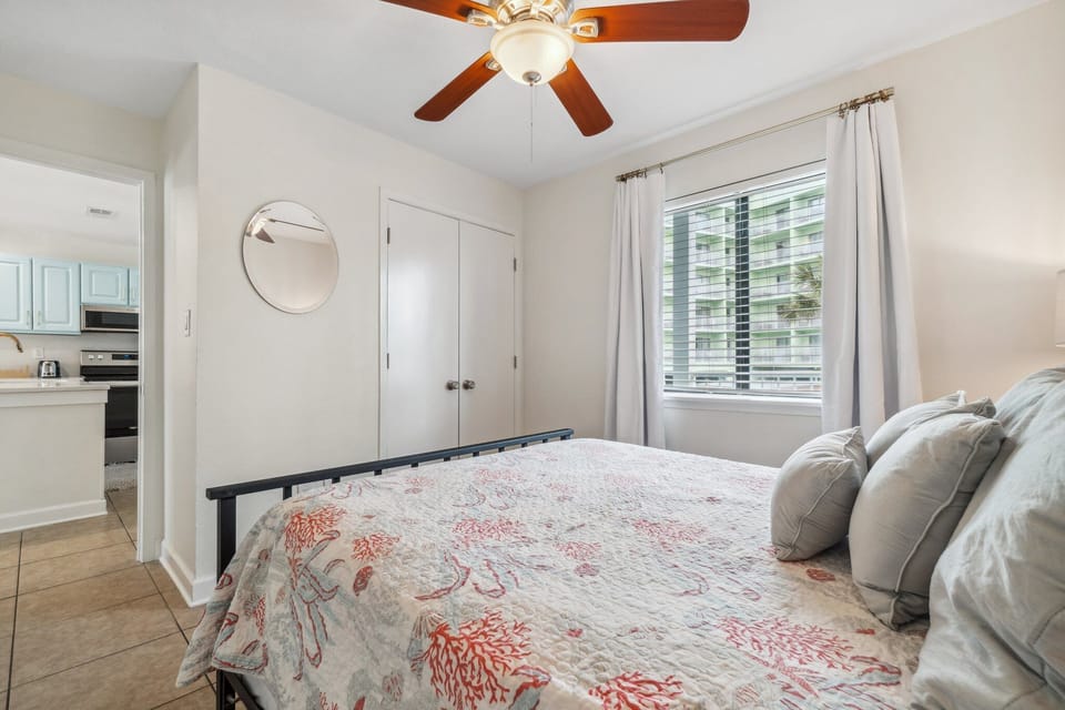 Second bedroom with queen-size bed.