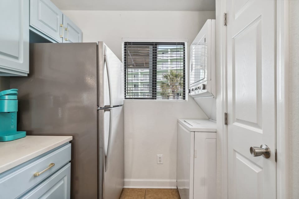 Washer and dryer in the unit for your convenience.