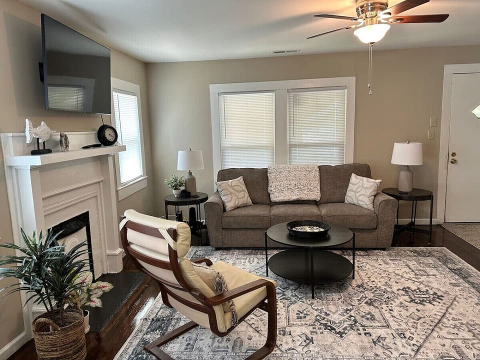 Sunlit living room — warm, welcoming, and wonderfully comfortable