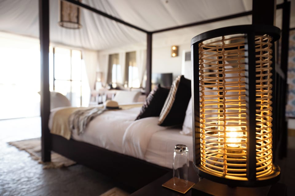 Luxury Tent | Egyptian cotton sheets, premium bedding, down comforters, minibar