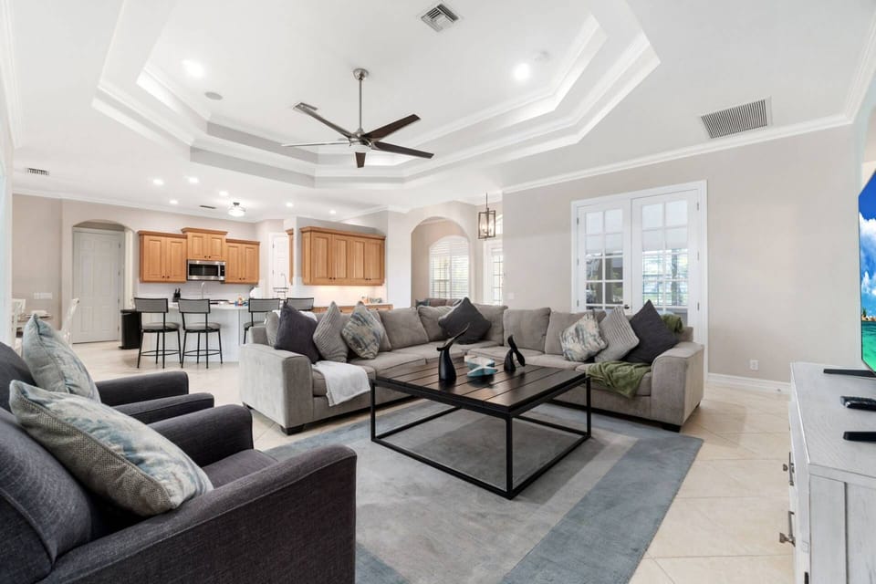 A warm welcome awaits in this comfortably elegant home