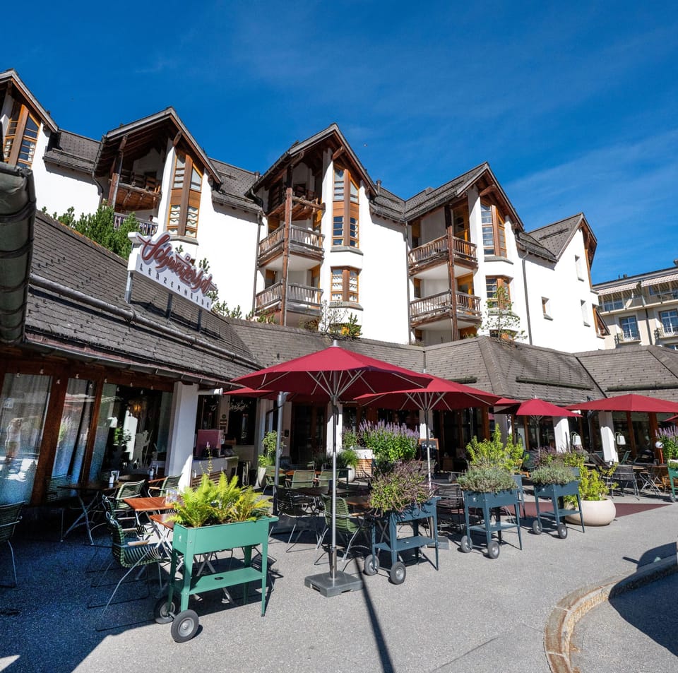 Outdoor Area at the Hotel Schweizerhof