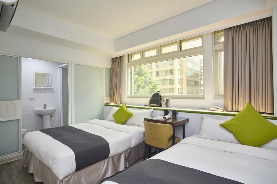 Desk, free WiFi, bed sheets