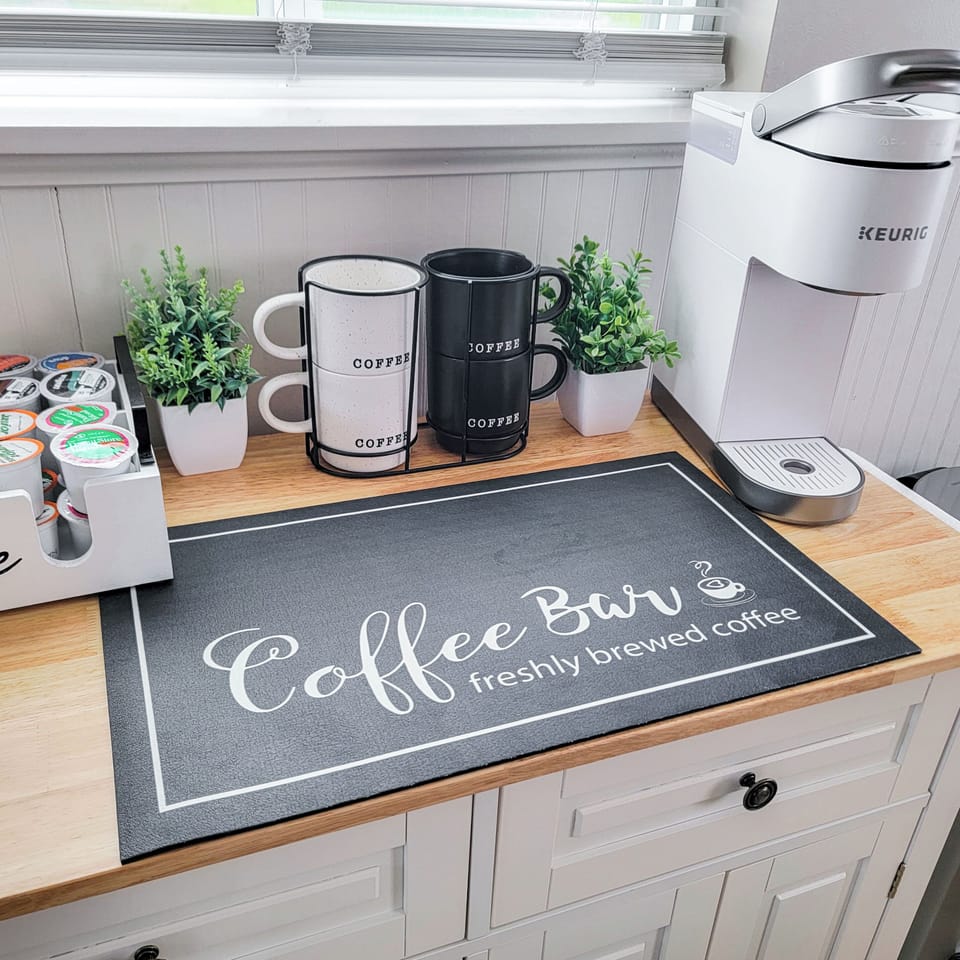 Grab a cup of coffee maker with Keurig (coffee, creamer and sweeteners provided)
