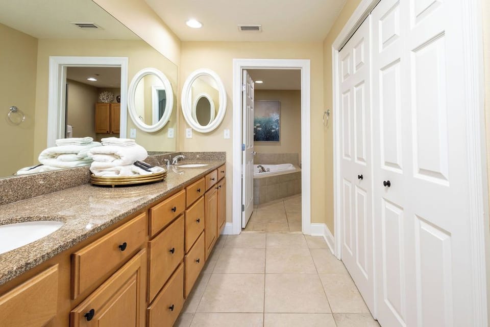 Primary Bathroom Dressing Area and spacious closet