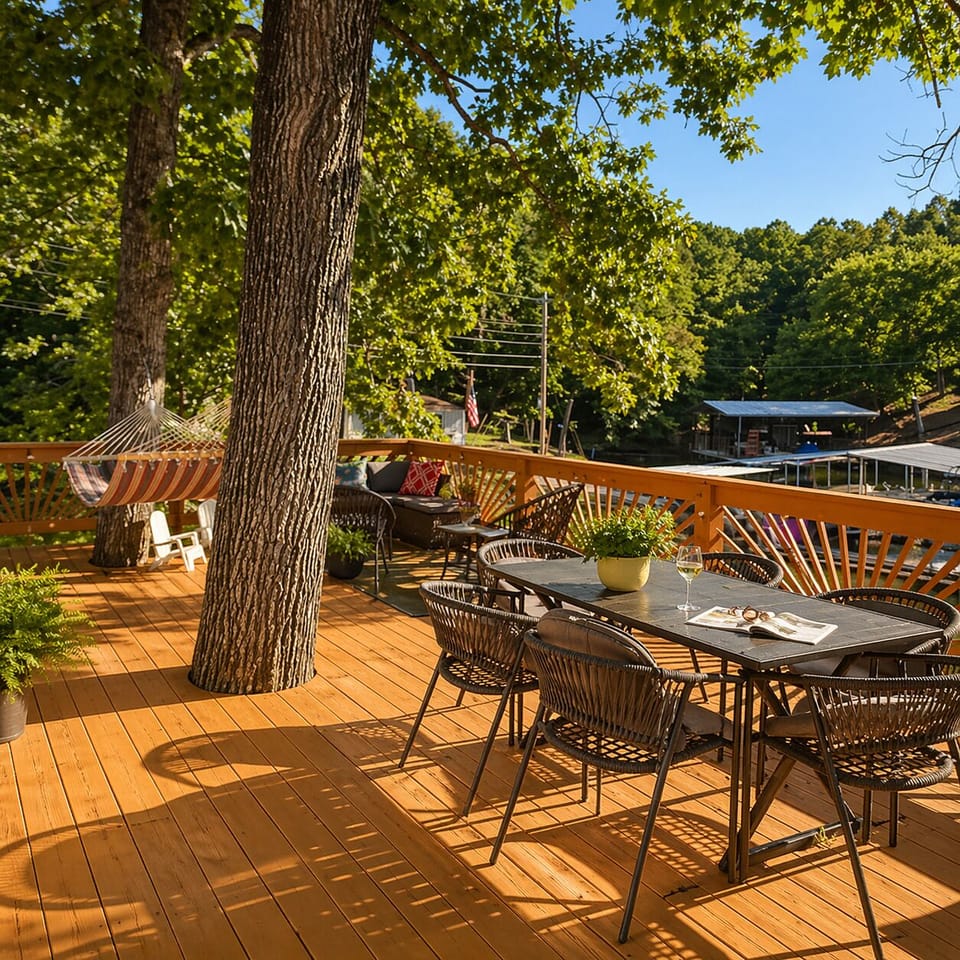 Spacious Deck Lounge