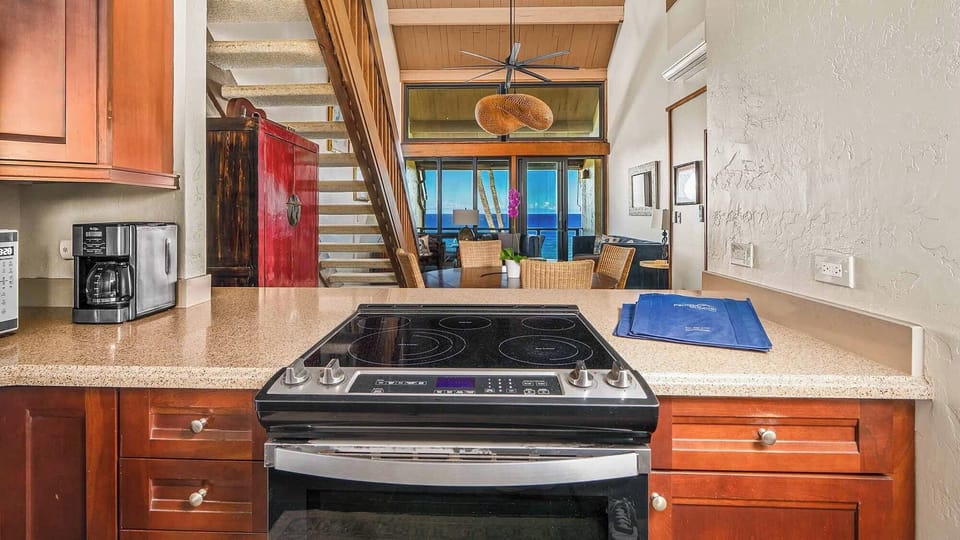 Poipu Makai #A3 - Ocean View Kitchen - Parrish Kauai