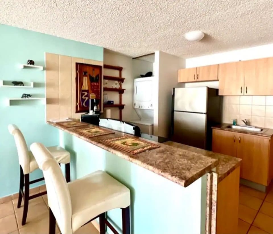 Grab a snack or work on your laptop at the breakfast bar