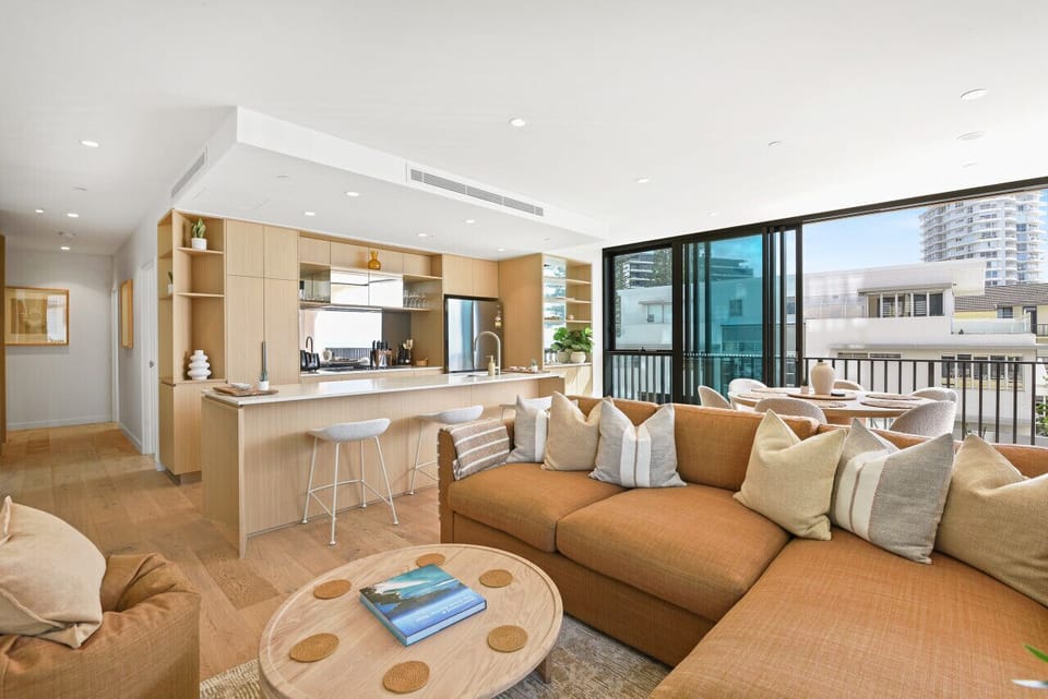 Living Area + Kitchen