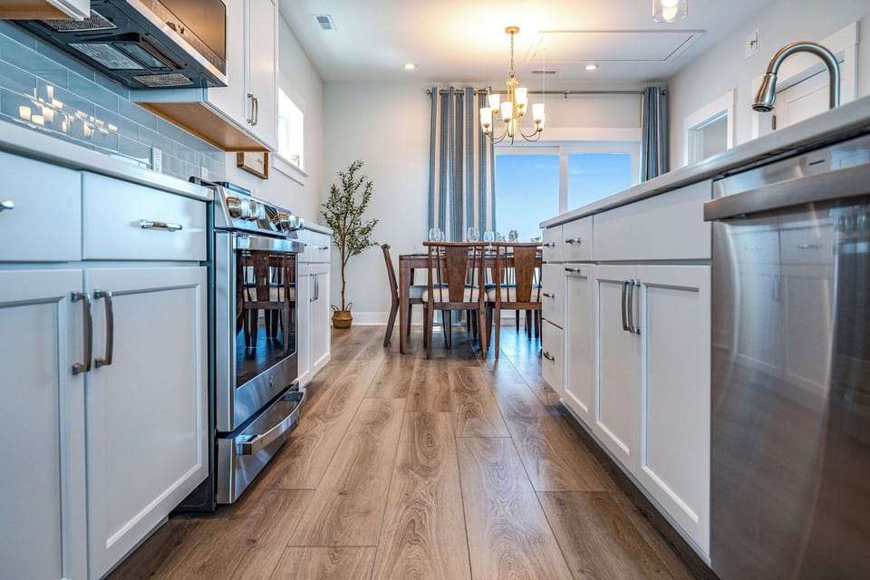 Sleek kitchen with modern appliances