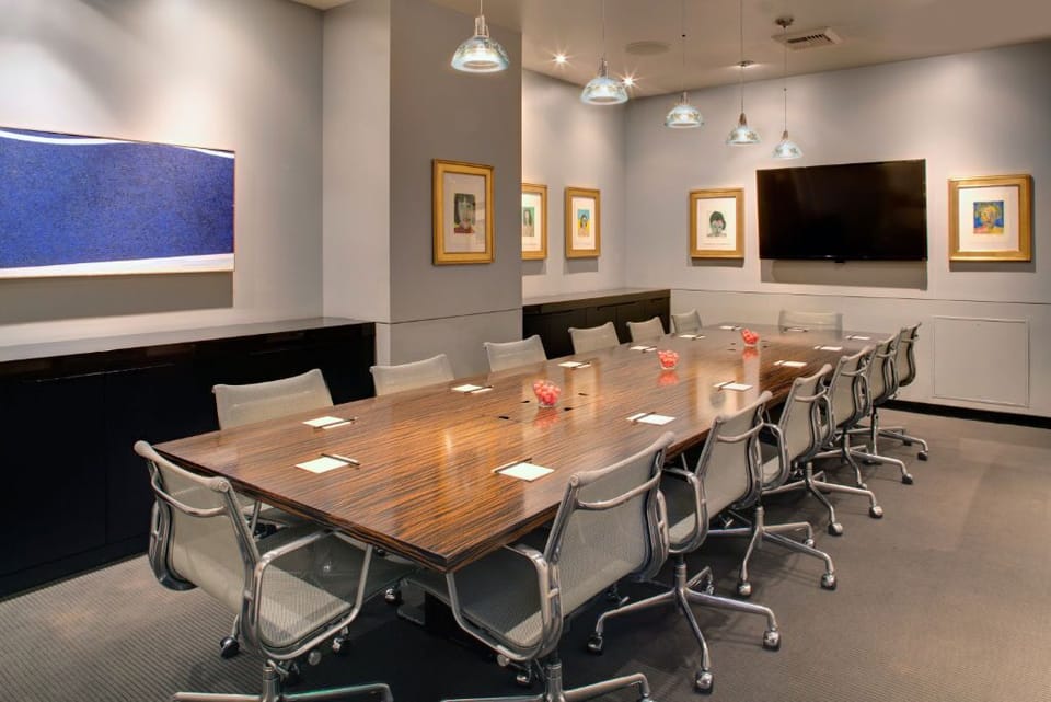 Meet and strategize in our modern conference room.