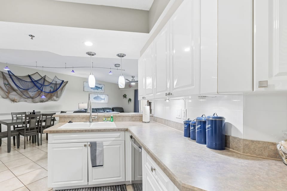 Fully equipped kitchen for all your cooking needs.