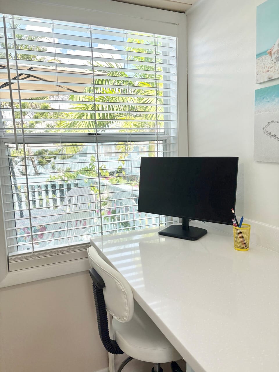 Bright work area to get your creative juices flowing.