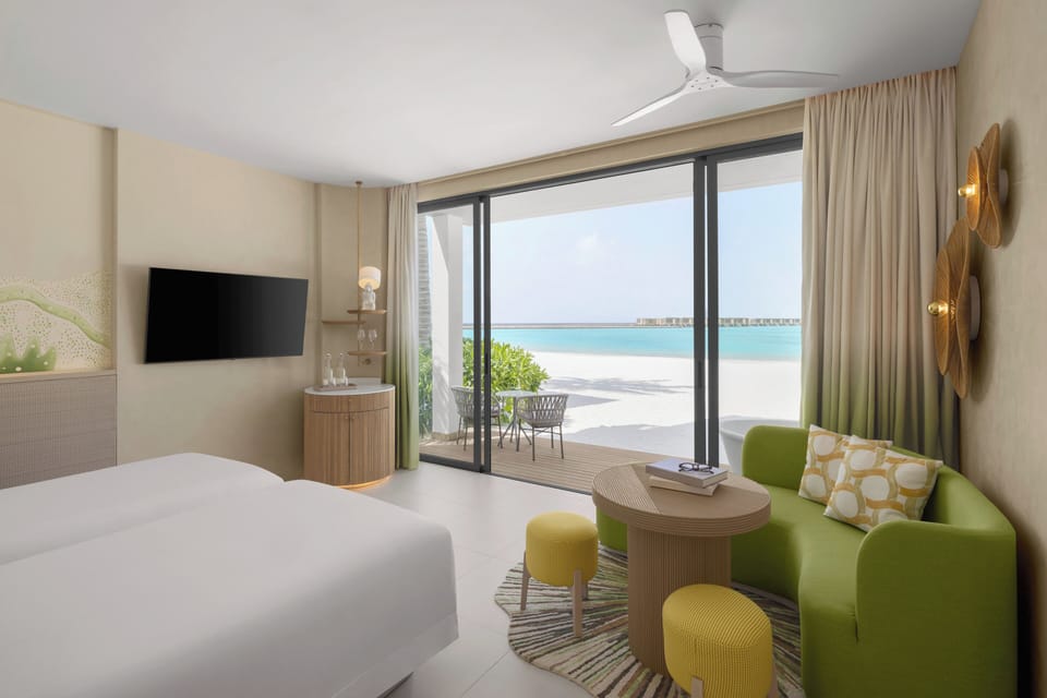 Hypo-allergenic bedding, minibar, in-room safe, laptop workspace