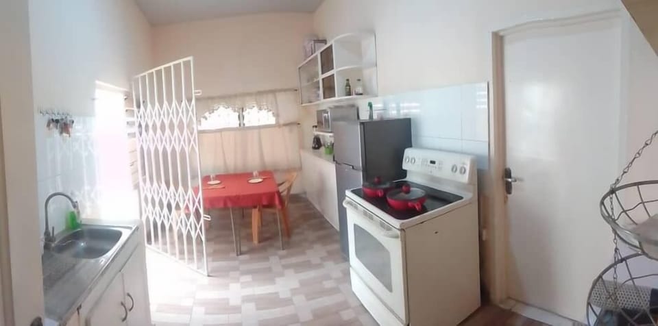 Fridge, electric kettle, toaster, blender