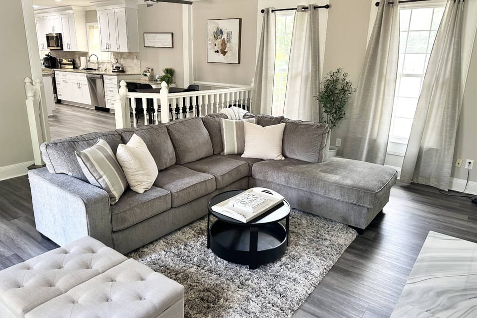 Second living room-Sofa sleeper features a queen pull out bed.