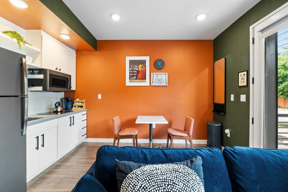 Dining area and kitchenette