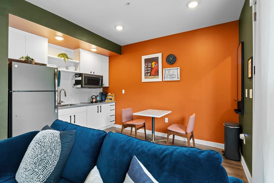 Dining area and kitchenette