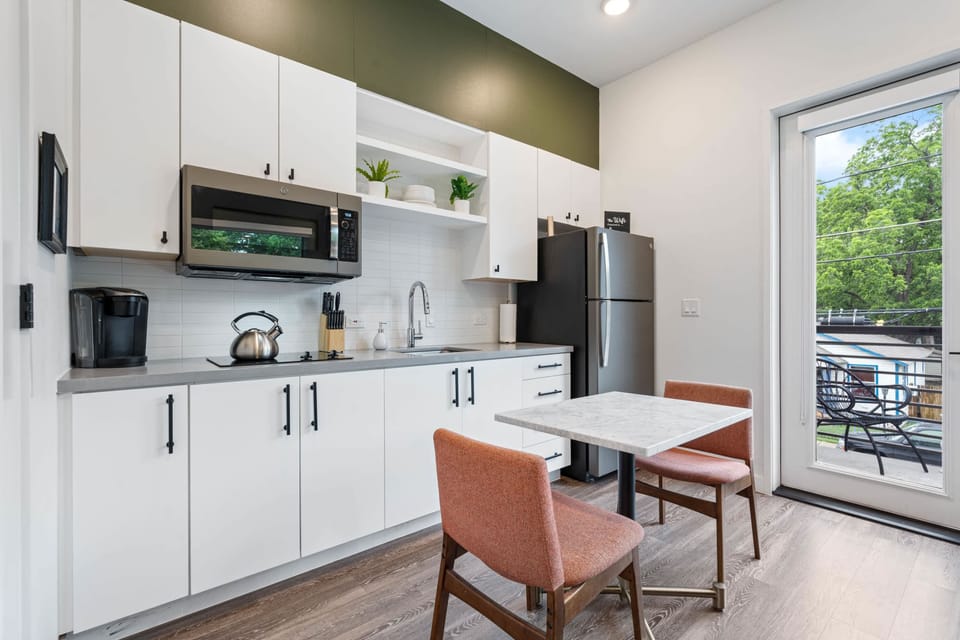 Dining area and kitchenette