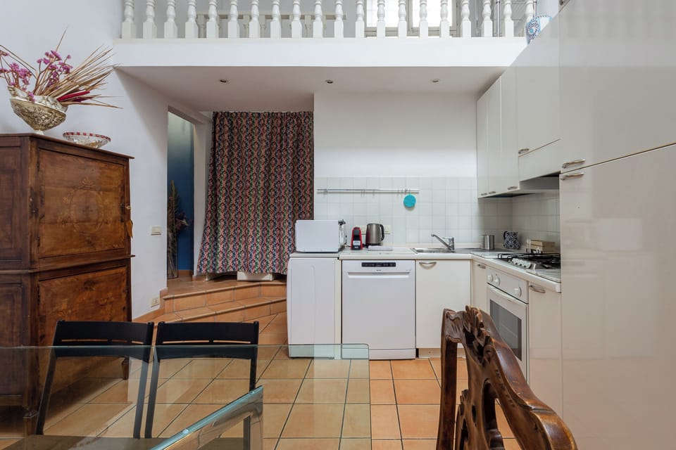 Family Apartment, City View | Private kitchen | Full-size fridge, microwave, oven, dishwasher