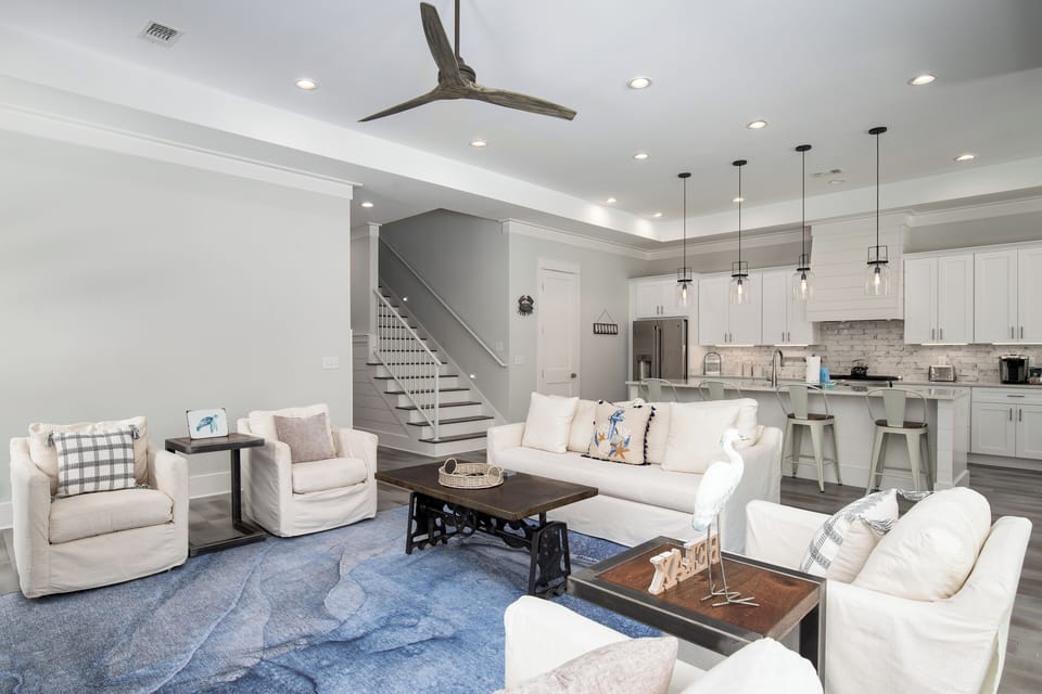First Floor Living Room with Sleeper Sofa