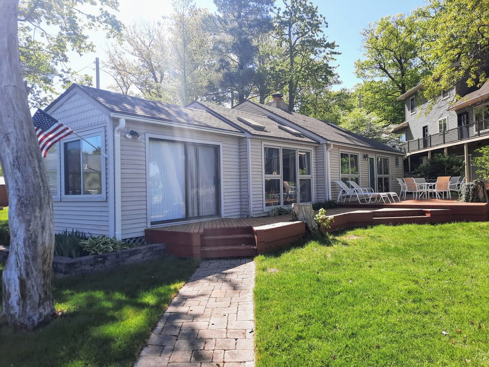 lake view of cottage