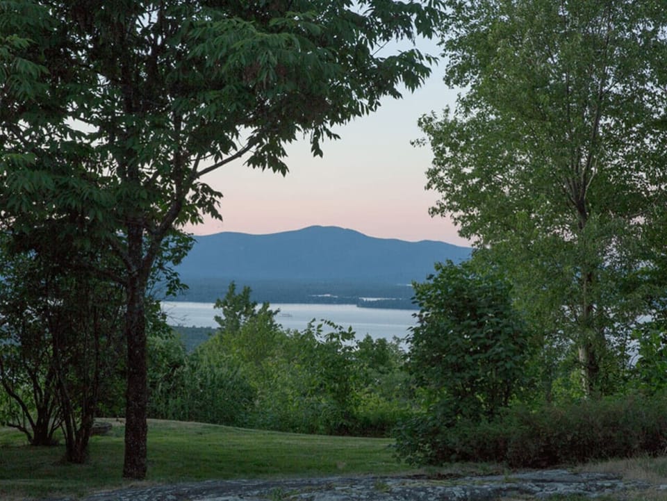 Our street has stunning views of Gunstock on one side and Lake Winnipesaukee on the other.