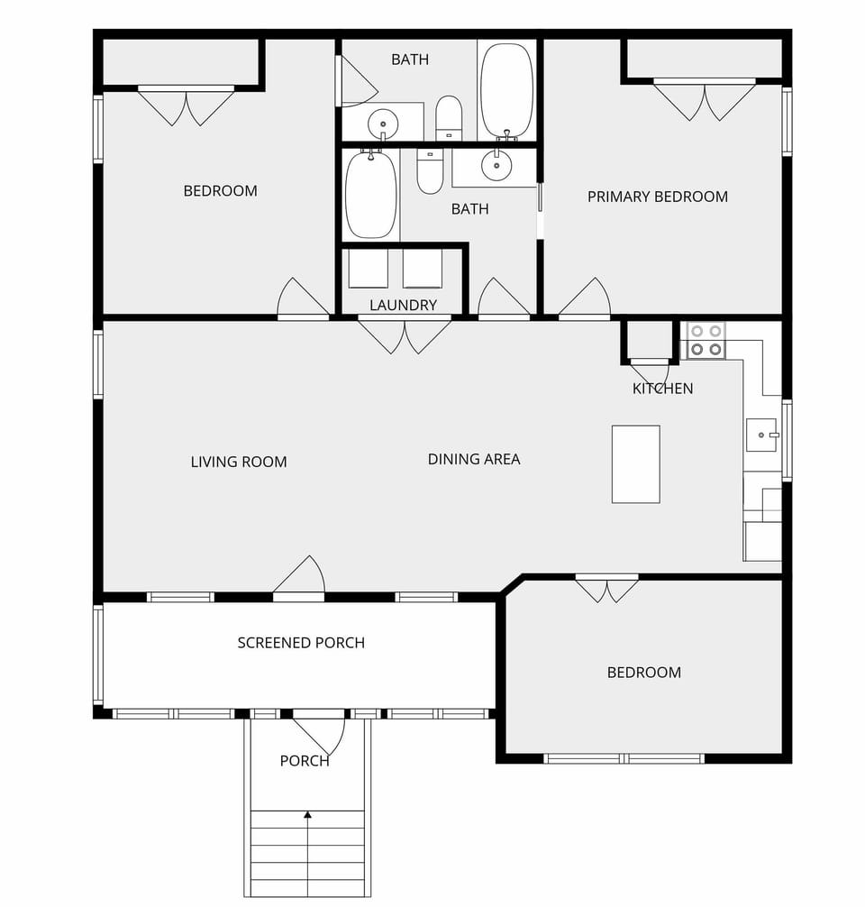 House, Multiple Beds (The Rookery 3504) | Floor plan