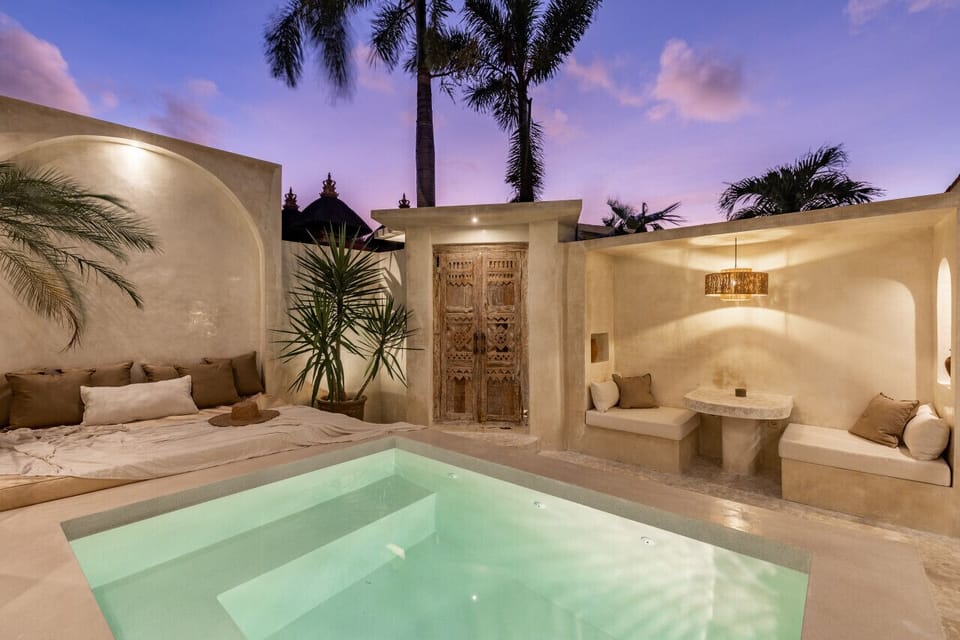 Serenity at Sunset: A Private pool in Our Villa