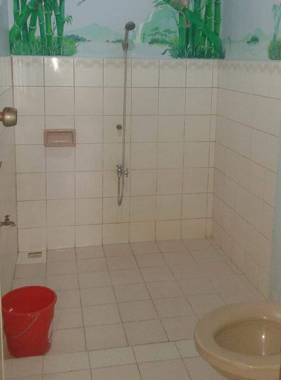 Basic Room, Multiple Beds, Balcony | Bathroom | Shower, rainfall showerhead, bidet, towels