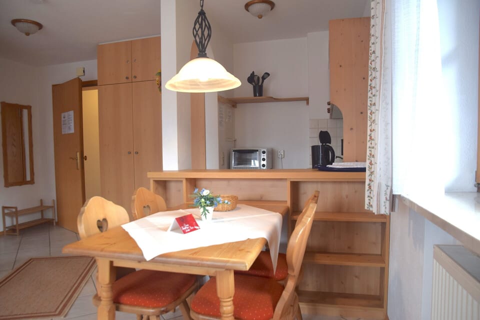 Apartment | Private kitchen | Electric kettle, toaster, highchair