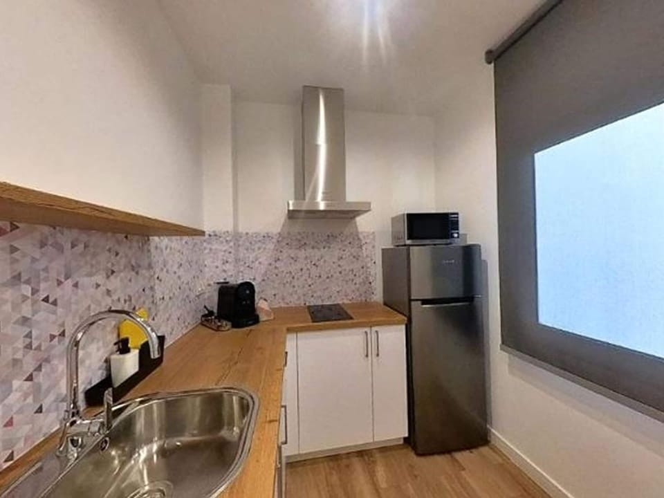 Apartment | Private kitchen | Electric kettle, toaster, highchair