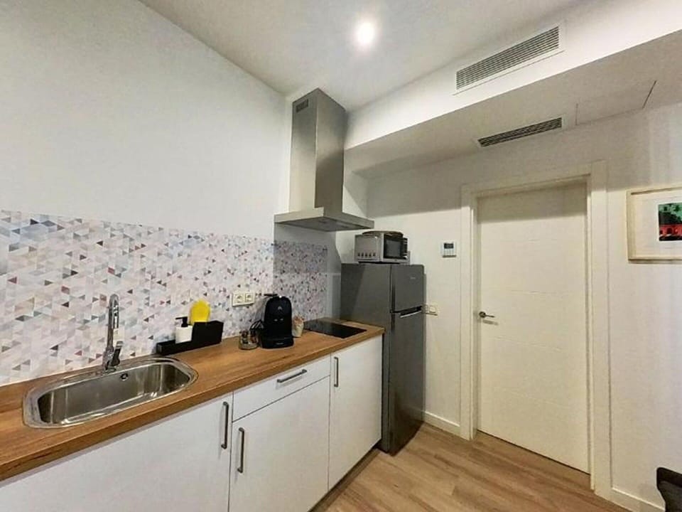 Apartment | Private kitchen | Electric kettle, toaster, highchair