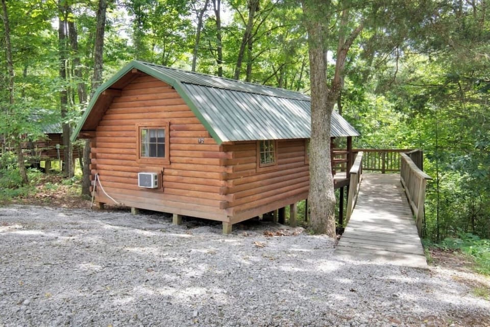 Rustic Cabin Entrance