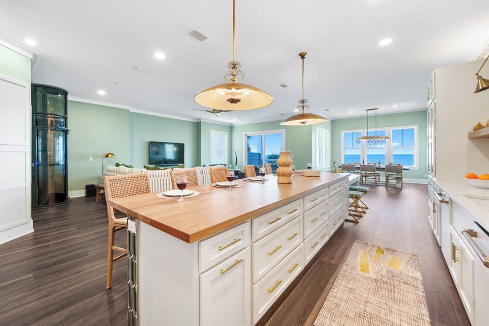 2nd Floor Fully Equipped Kitchen and Dining Area