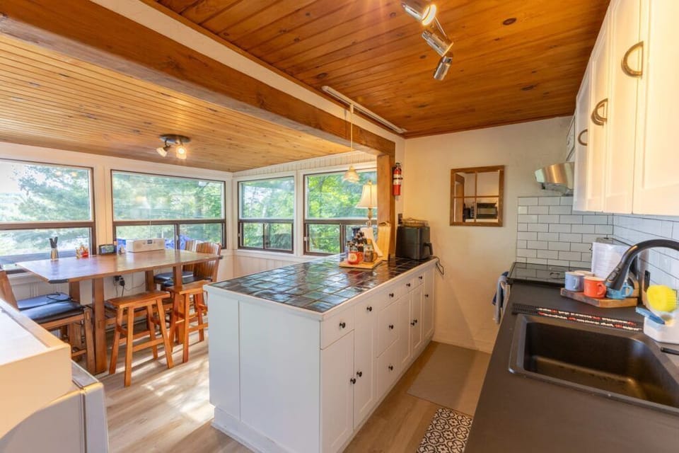 Kitchen and eating area