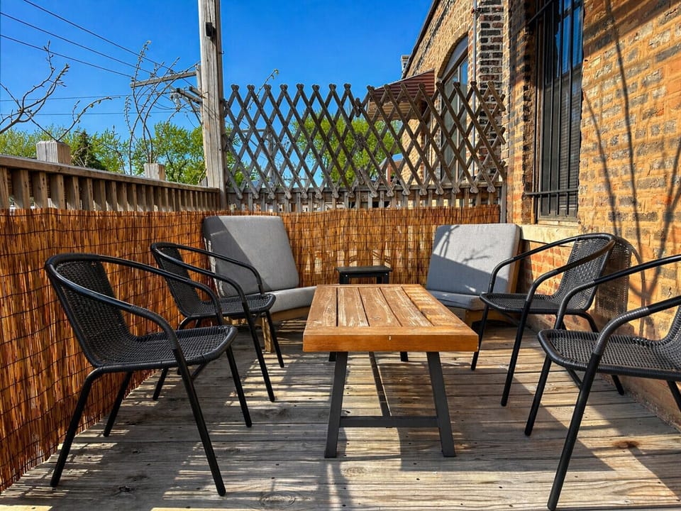 Enjoy the fresh air or a morning coffee from your private outdoor space