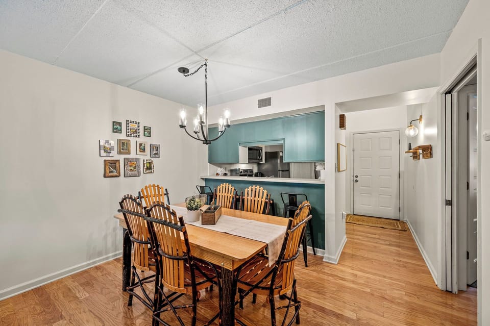 Gracious Oasis' kitchen and dining