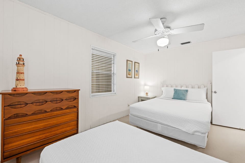 Spacious master with two queen beds