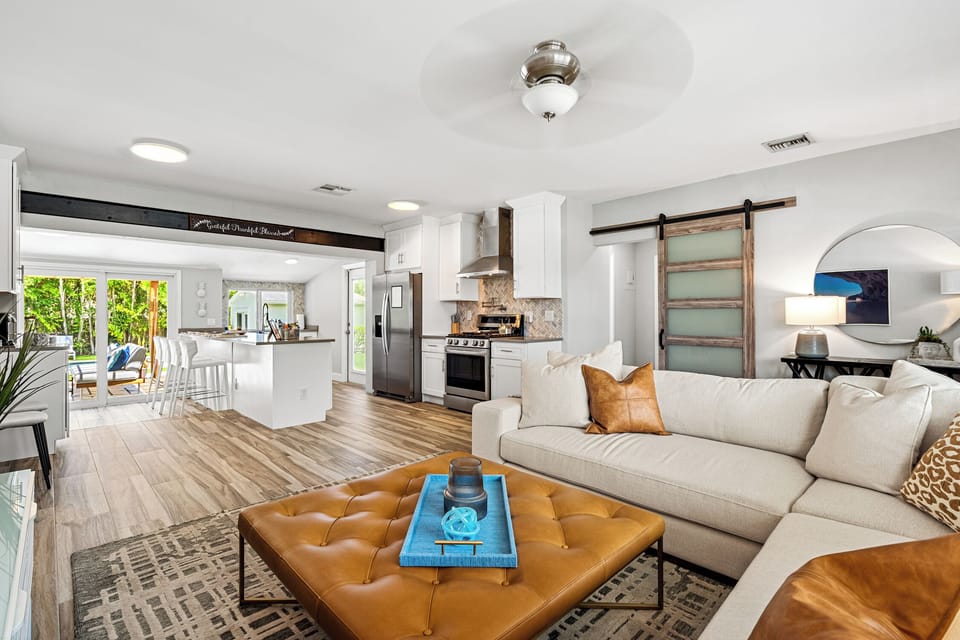 The wide-open space is great for being together with room to spread out.