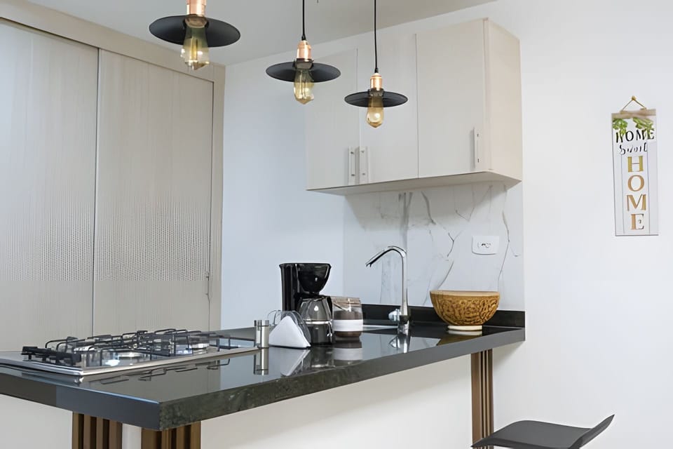 Basic Apartment | Private kitchen | Fridge, microwave, dishwasher, blender