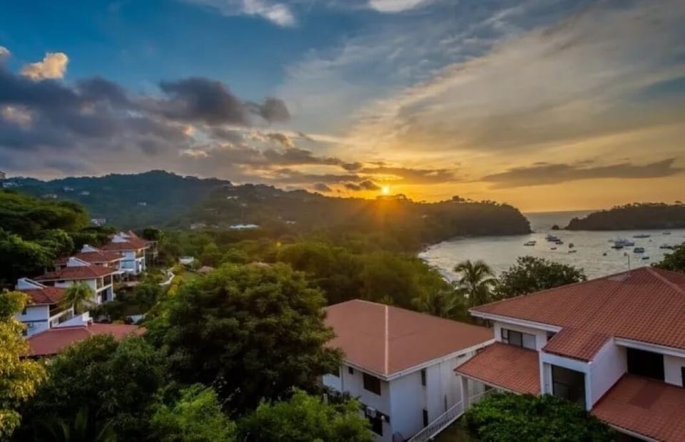 Sunset on the balcony