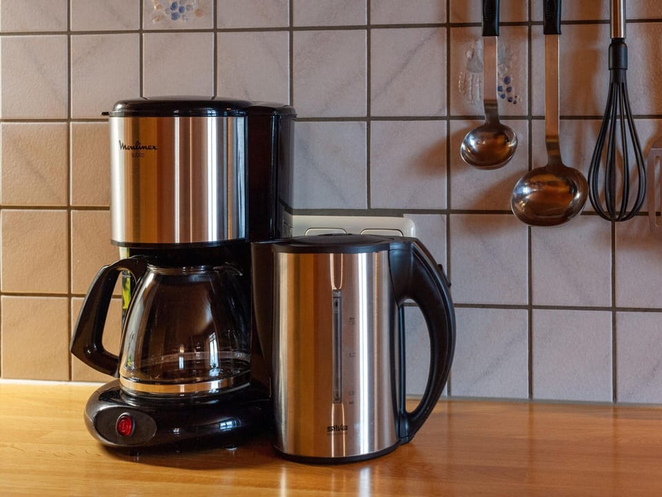 Apartment | Private kitchen | Electric kettle, highchair