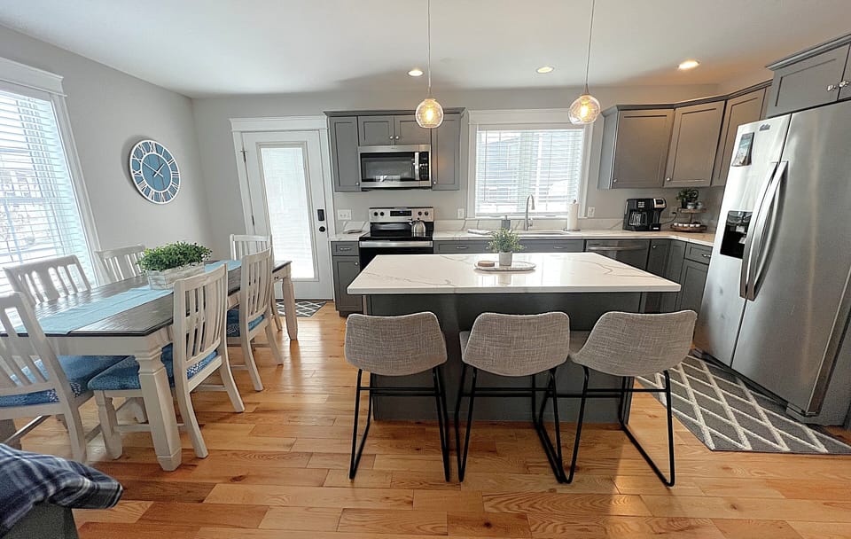 Kitchen and dining area